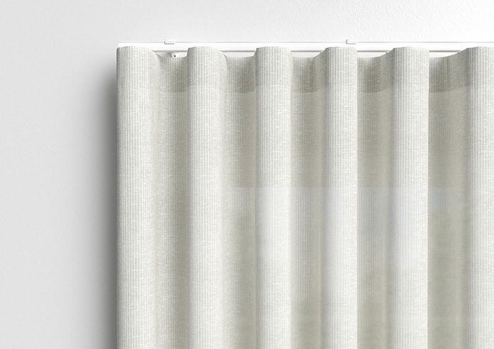 Pesaro Stripe Voile, White - Made to Measure Curtains - Image 14